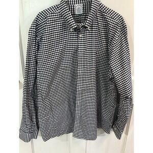 Brooks Brothers Original Polo Shirt Mens Traditional Button Up Size XLBlue White